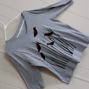 Marushka 3/4 sleeve v-neck women's top